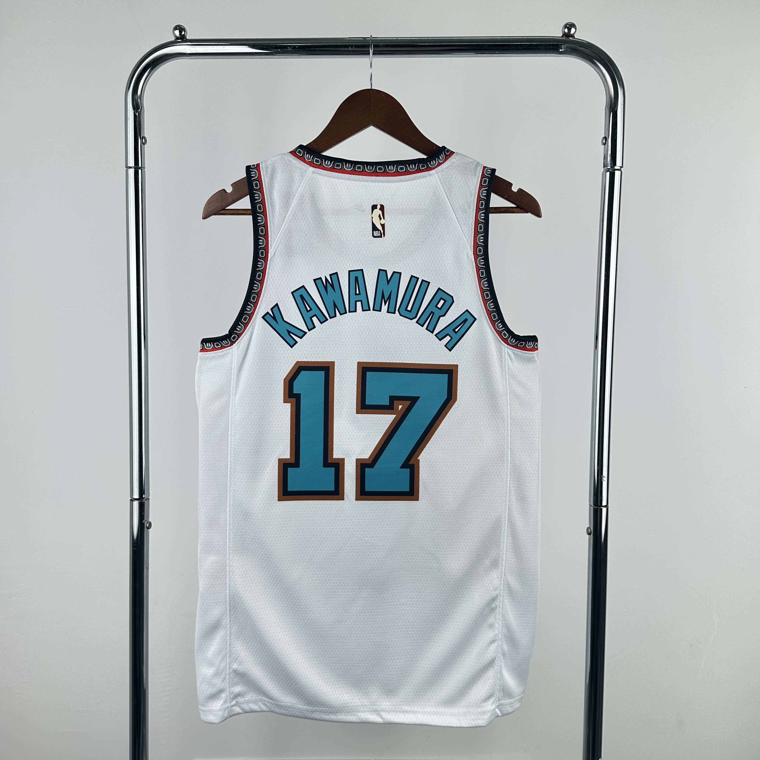 Men Memphis Grizzlies #17 Kawamura White Throwback Season Nike 2025 NBA Jersey->memphis grizzlies->NBA Jersey